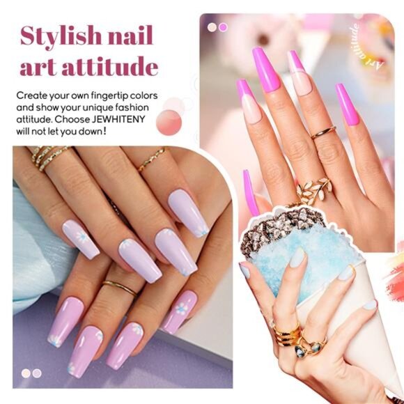 45PCS Gel Nail Polish Kit with U V Light 120W LED Nail Lamp 40 Colors - Picture 4 of 8